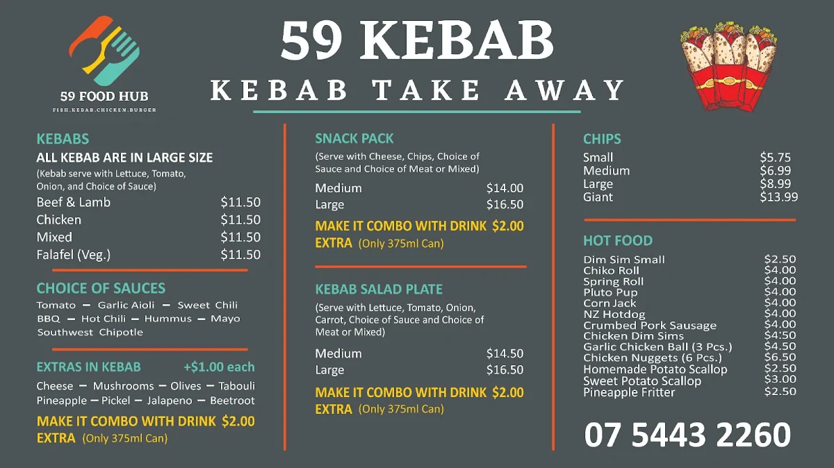 Menu, 59 Fish