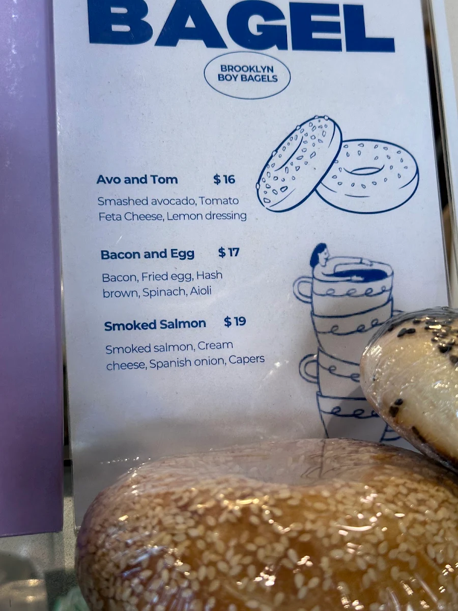 Menu, 153 Moore Avenue Coffee