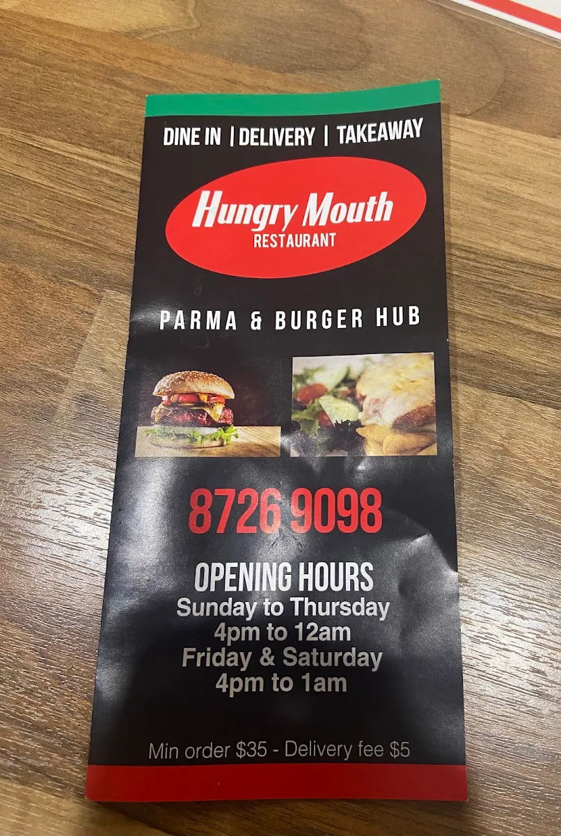 Menu, Hungry Mouth