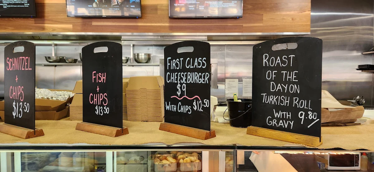 Menu, First Class Cafe
