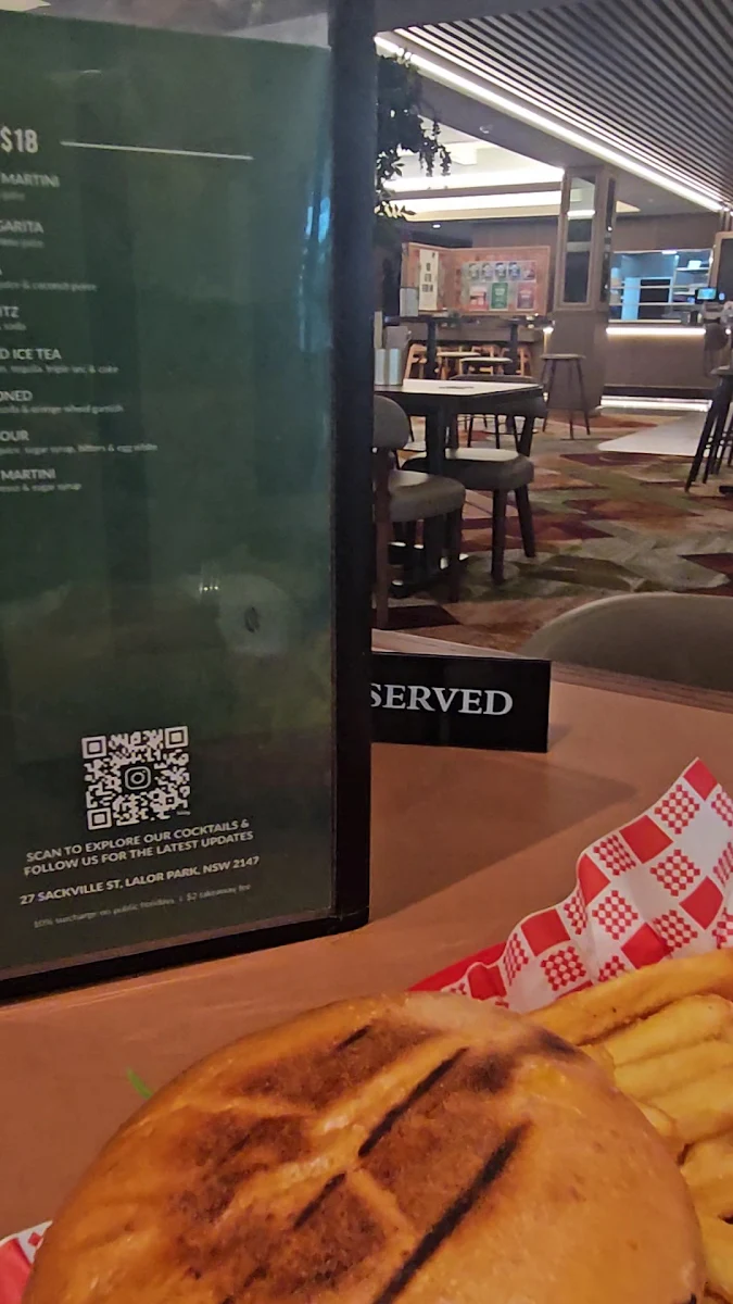 Menu, Lalor Park Hotel