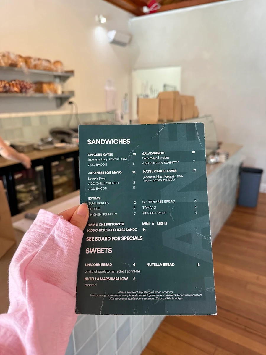Menu, LANE