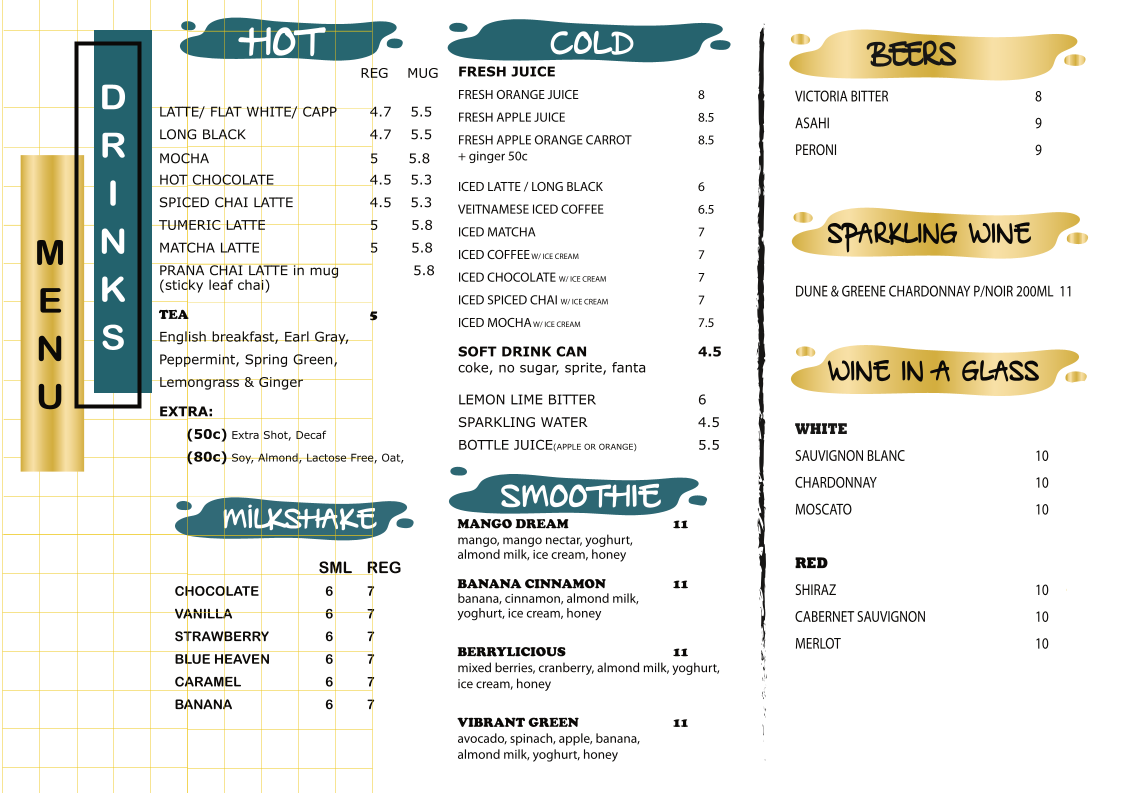 Menu, Korner & Co.