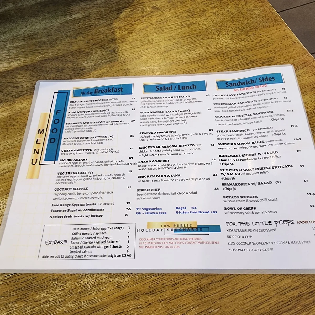 Menu, Korner & Co.
