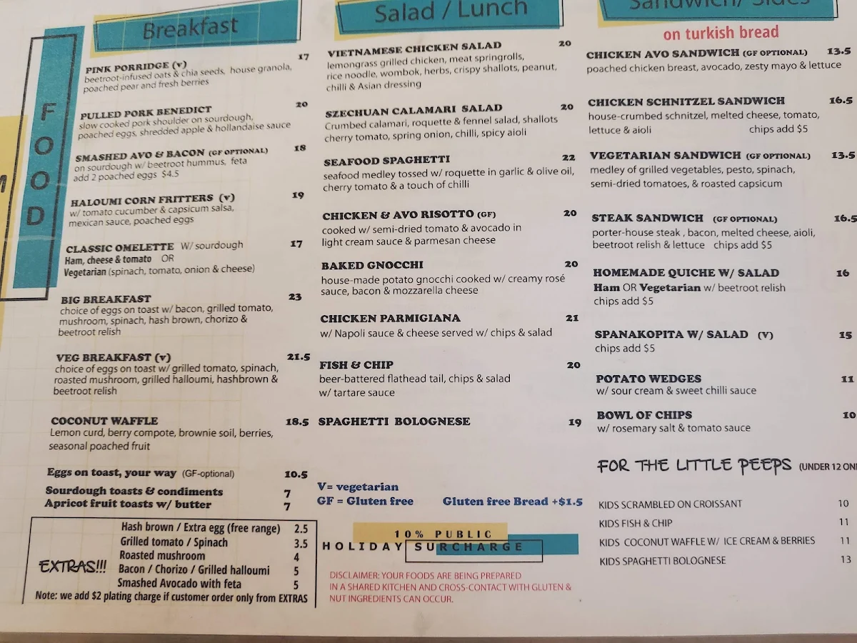 Menu, Korner & Co.