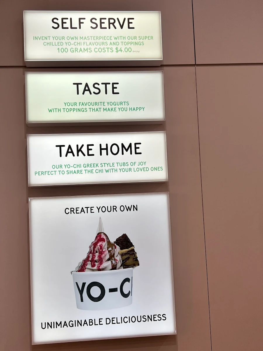 Menu, Yo-Chi