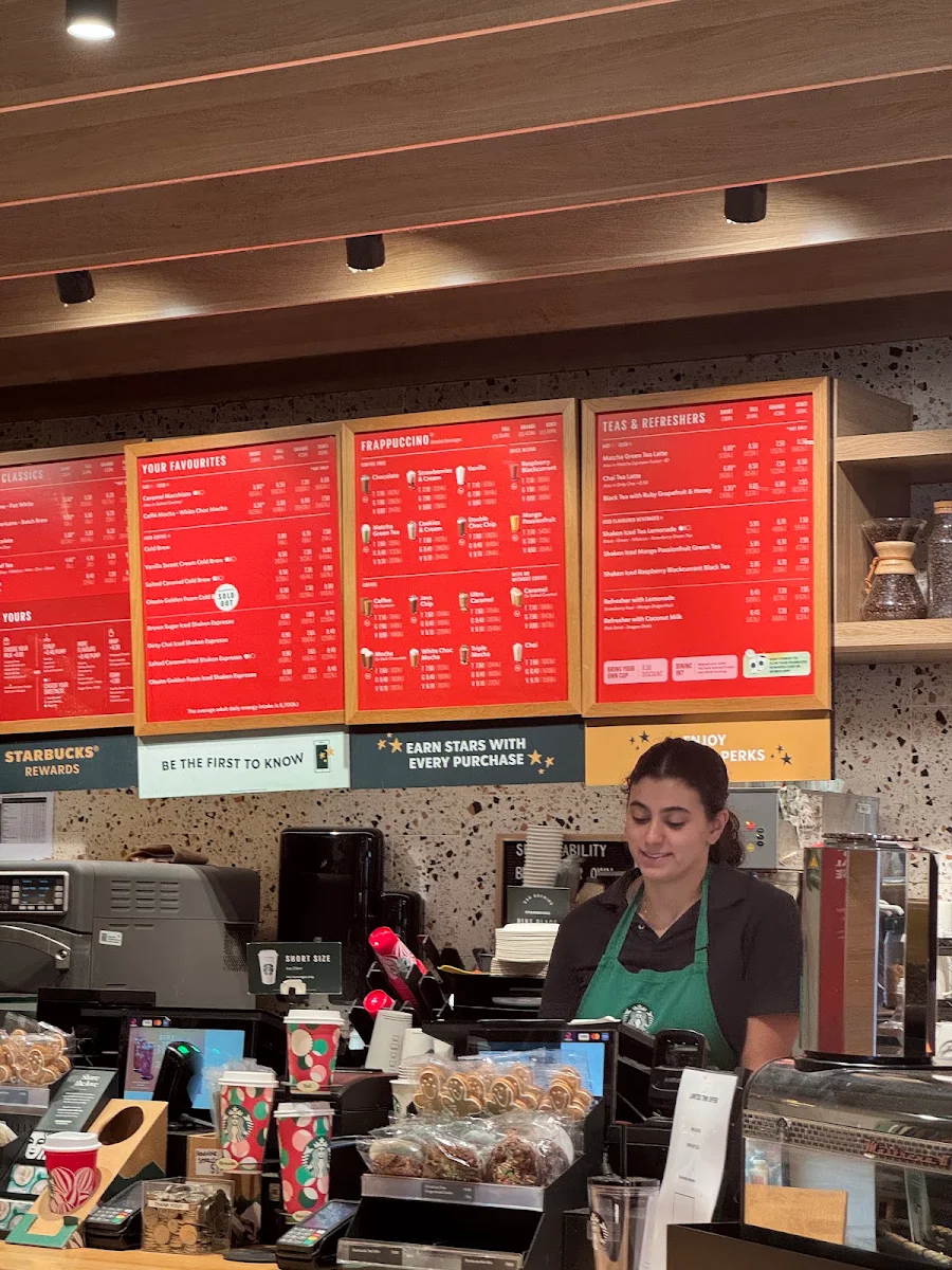 Menu, Starbucks Castle Towers