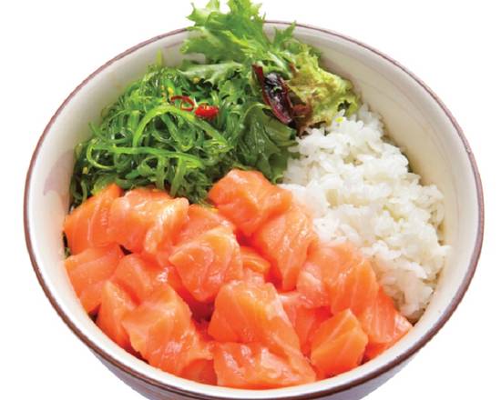 Salmon Sashimi Don