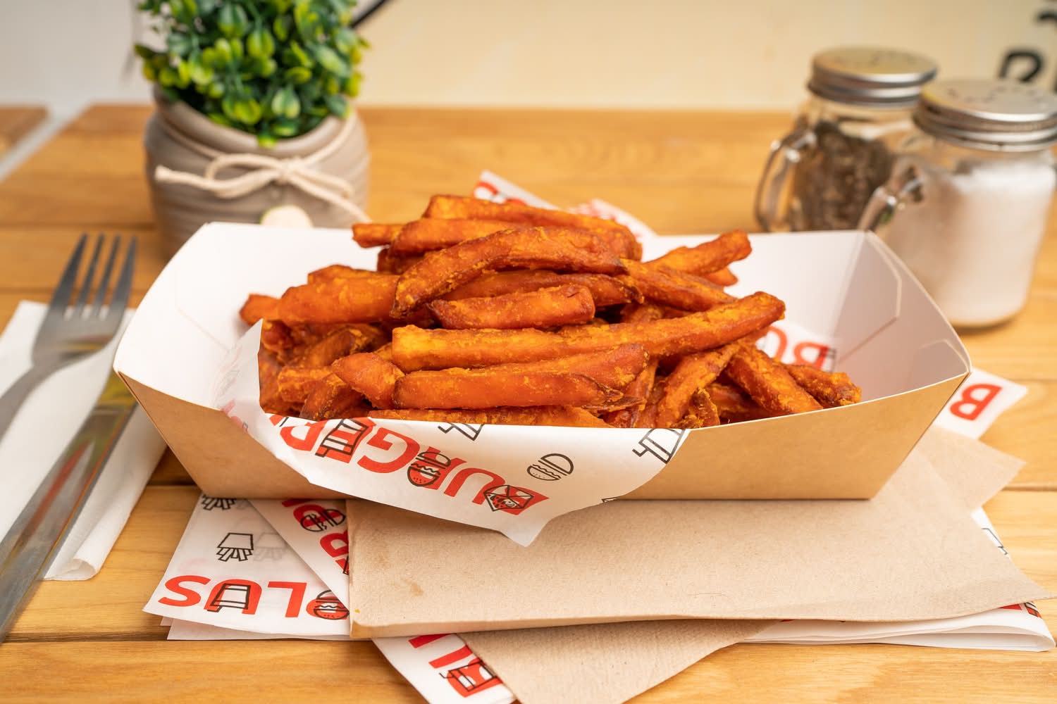 Large sweet potato fries