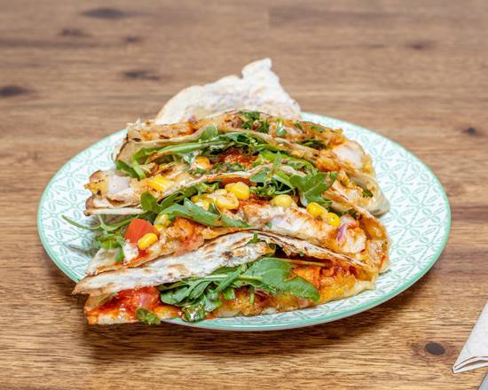 Fried Chicken Quesadilla