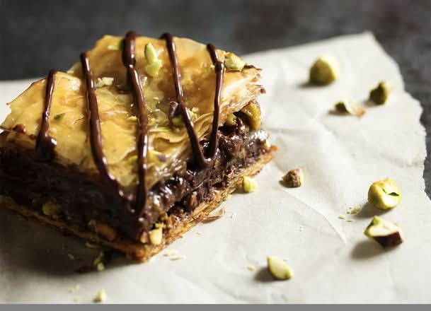 Dubai Chocolate Bakalava ❤️(famous )