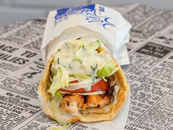 Souvlaki “CHICKEN” with Garlic Sauce