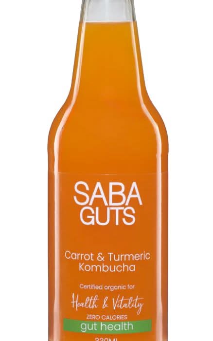 SABA GUTS Carrot, Ginger & Turmeric Kombucha 330ml