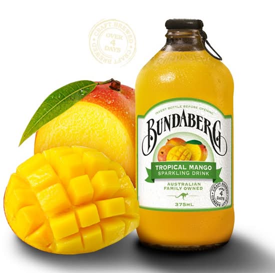 Bundaberg Tropical Mango Sparking Drink 375ml