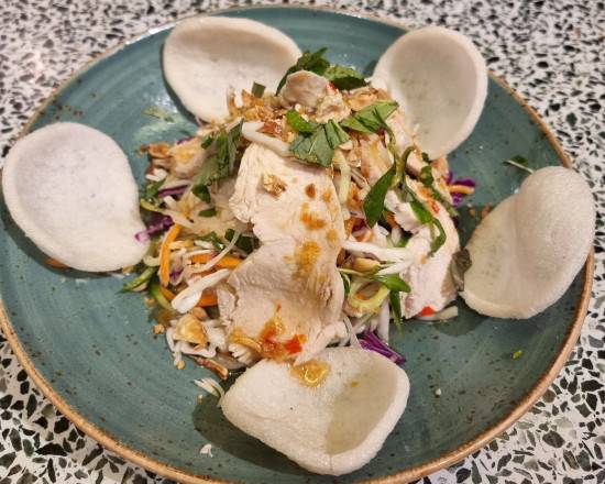 Poached Chicken Coleslaw