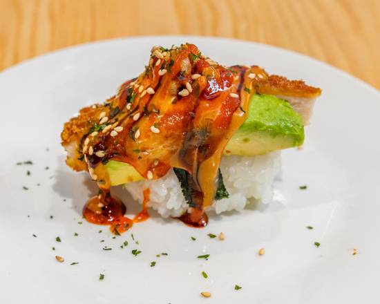 Spicy Chicken Avocado Nigiri