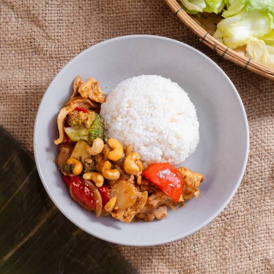 Half Rice: Chicken Cashew Nut