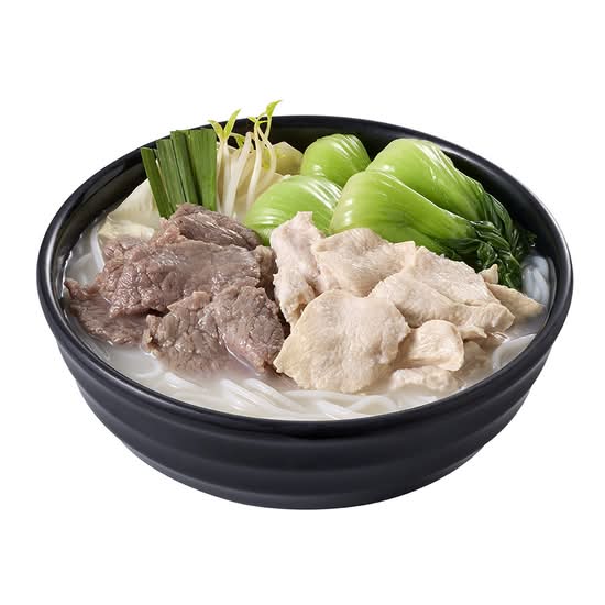 H.Mixian with  Chicken, Beef & Bok Choy in TamJai Broth