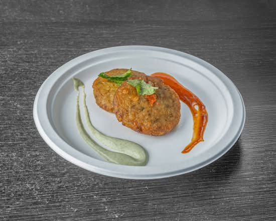 Aloo Tikki Chaat (V)