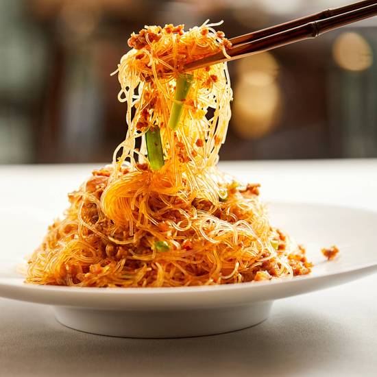Stir Fried Rice Vermicelli with Pork Mince