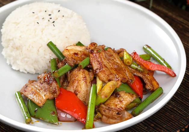 Twice Cooked Pork Belly Set Meal