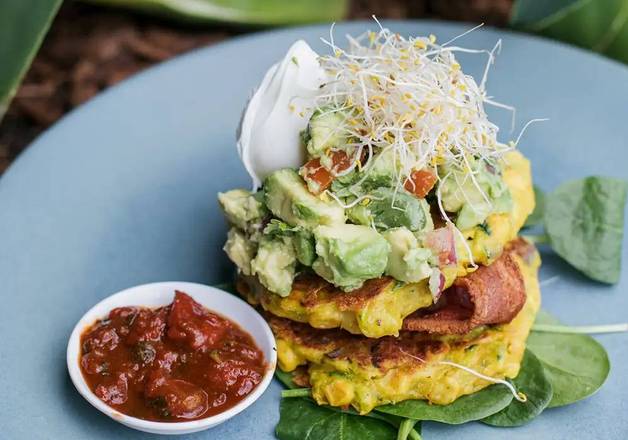 Capsicum and Corn Fritters