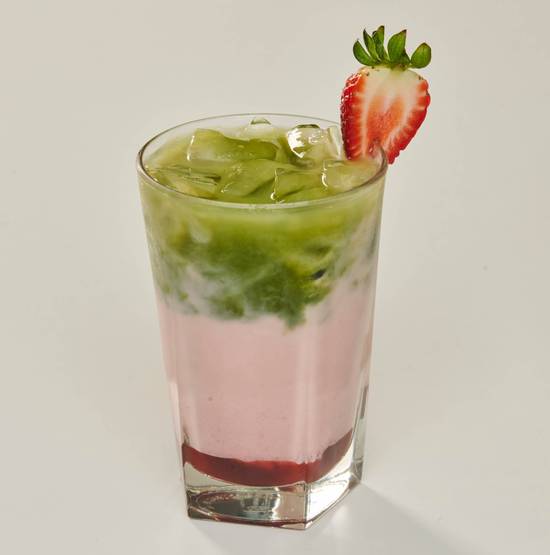Iced Strawberry Matcha Latte