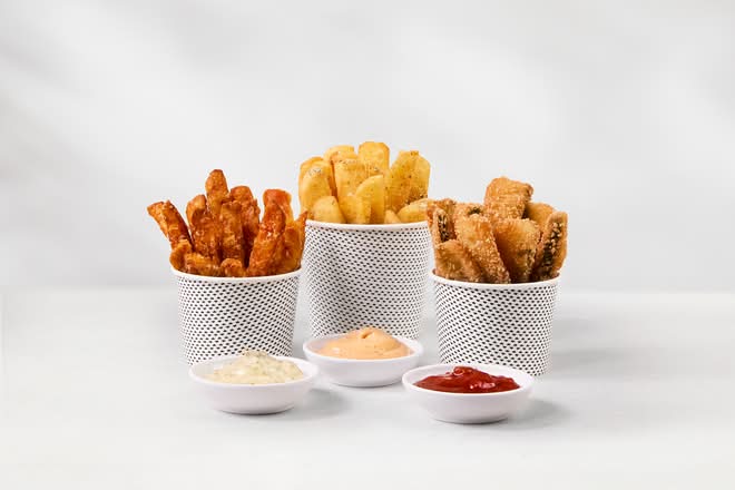 Chips Share Plate w/ Sweet Potato & Zucchini