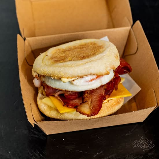 Bacon and Egg English Muffin
