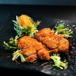 Chicken Katsu with Tonkatsu Sauce