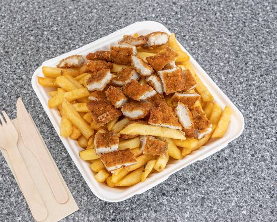Chicken Schnitzel and Chips
