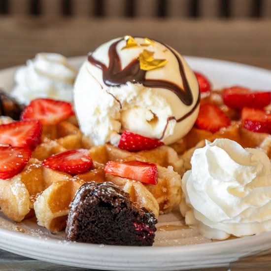 Strawberry Waffles