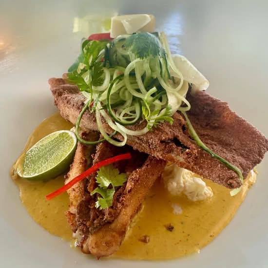 Whole Fried Baby Barramundi