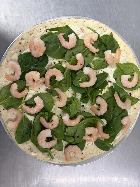 Garlic Prawn Pizza