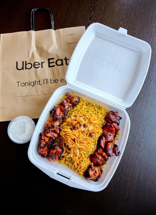 Two Skewer of Succulent Chicken breast Fillet Pieces