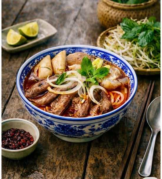 Hue Spicy Beef Noodle Soup ( Bún Bò Huế)