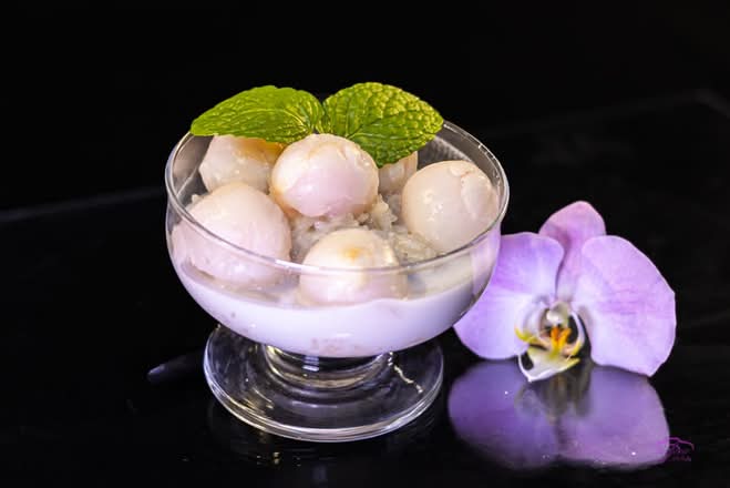 Rice Pudding and Lychee