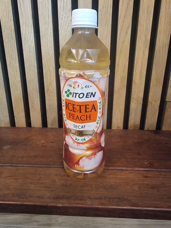 Japanese peach iced tea