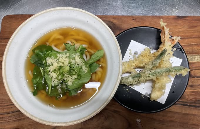 Tempura King Prawns Udon Noodles