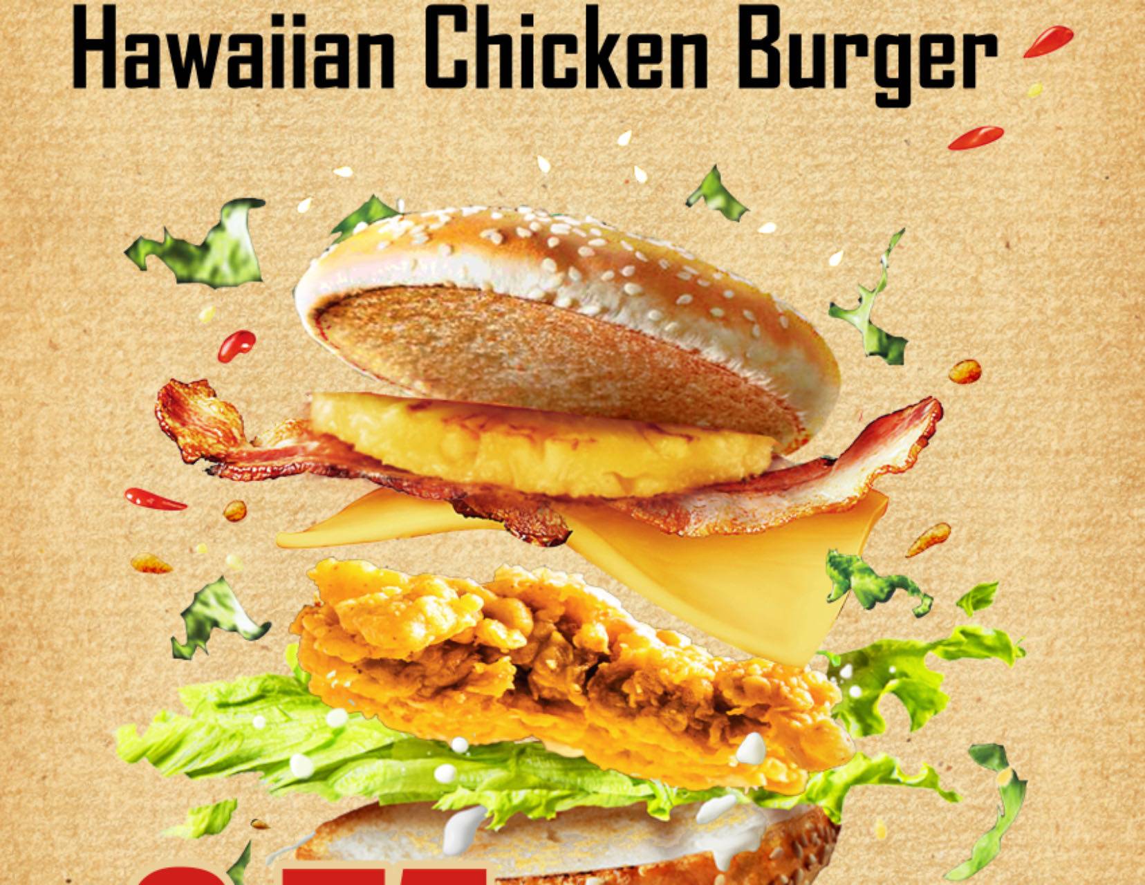 Hawaiian Chicken Burger