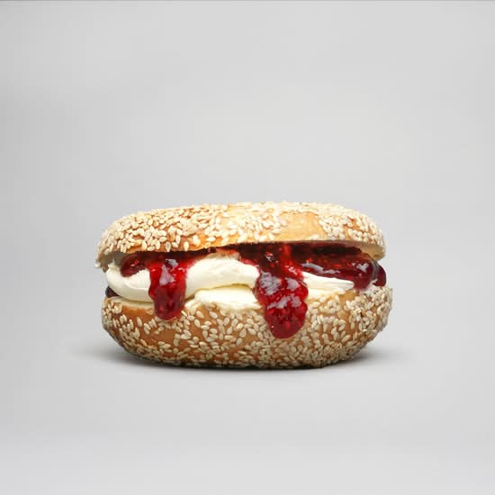 #12 Plain Cream Cheese & Strawberry Jam