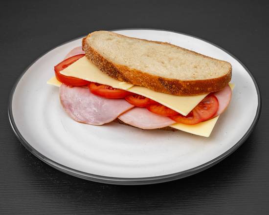 Ham, Cheese and Tomato Sandwich