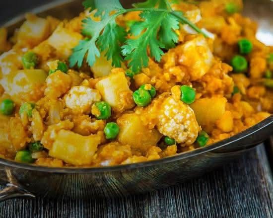 Aloo Gobhi Mutter (V)(VG)(GF)