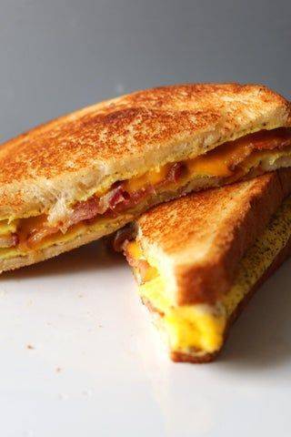 Bacon egg toastie