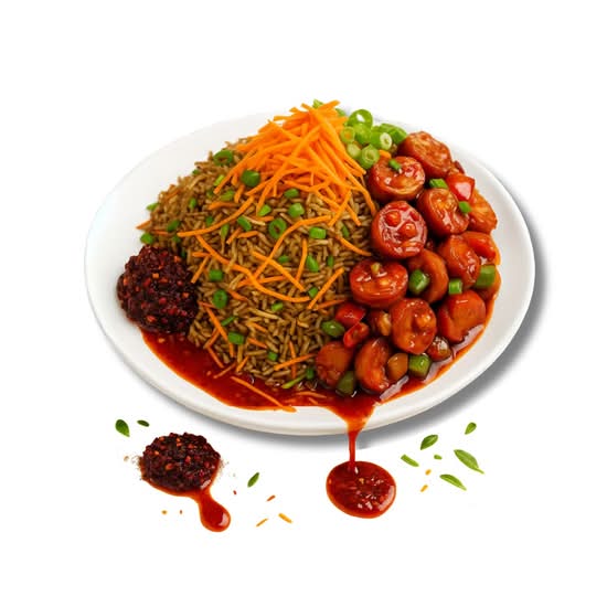 Fried Rice with Devilled Chicken Sausage