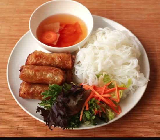 Hanoi Spring Rolls Vermicelli  (Bún Nem Hà Nội)