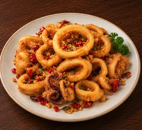 Salted Squid (Mực Rang Muối )