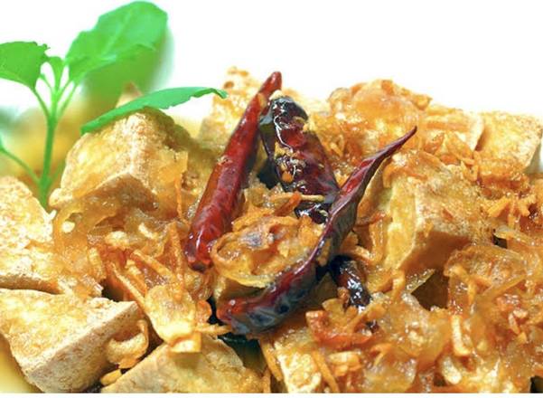 Deep Fried Tofu with Sweet Tamarind sauce ( Extra large size)