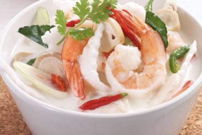 Tom kha coconut milk Prawn