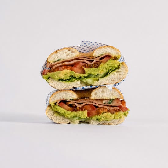 #2 Bacon, Avocado, Lettuce, Tomato, Aioil, Dill.